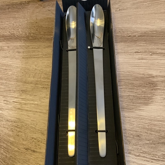 George Jensen / Arne Jacobsen Caffe Latte 2 spoon gift set (Made in Denmark) - Picture 3 of 4